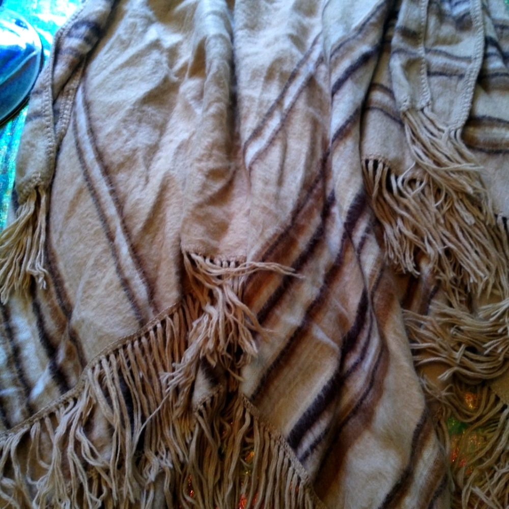 Wool poncho